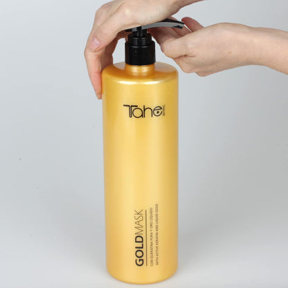 Pack Gold Keratin Tahe 1L Champú y 1L Mascarilla