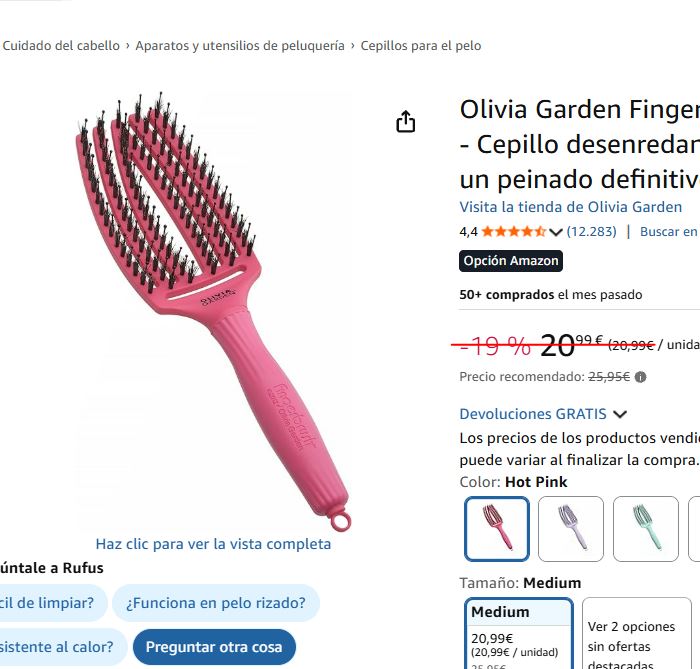 Cepillo FingerBrush - Cerdas Nylon y Jabalí